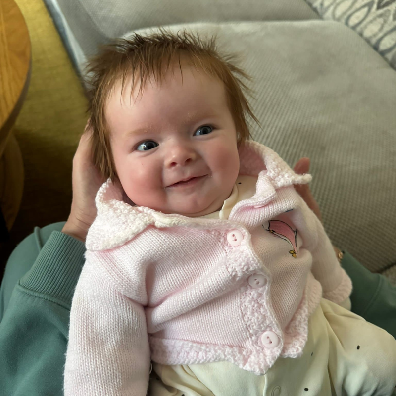 Becky & Simon's baby girl, Amelie