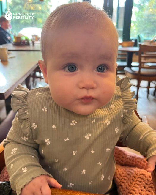 Baby Hallie born through Manchester Fertility