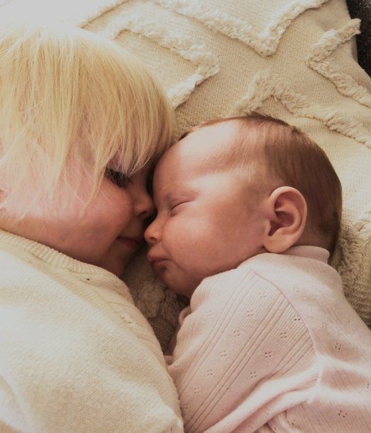 Hollie and her big sister Isla