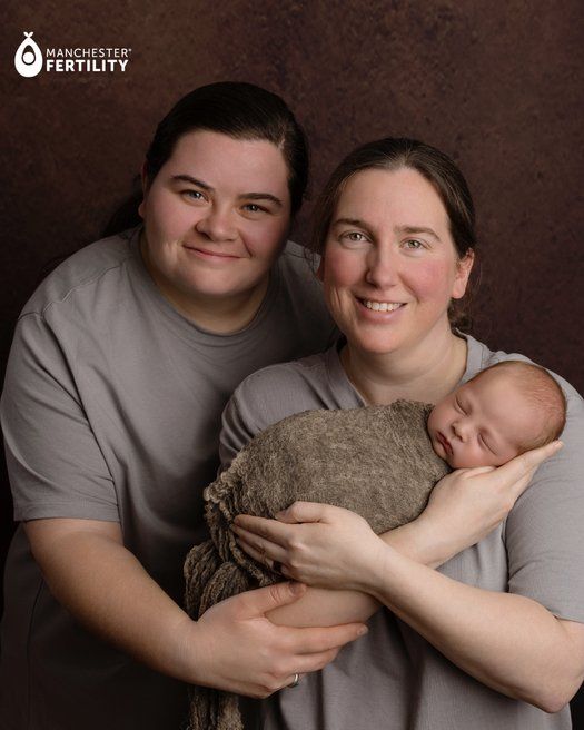 Baby Zac with parents born through Manchester Fertility