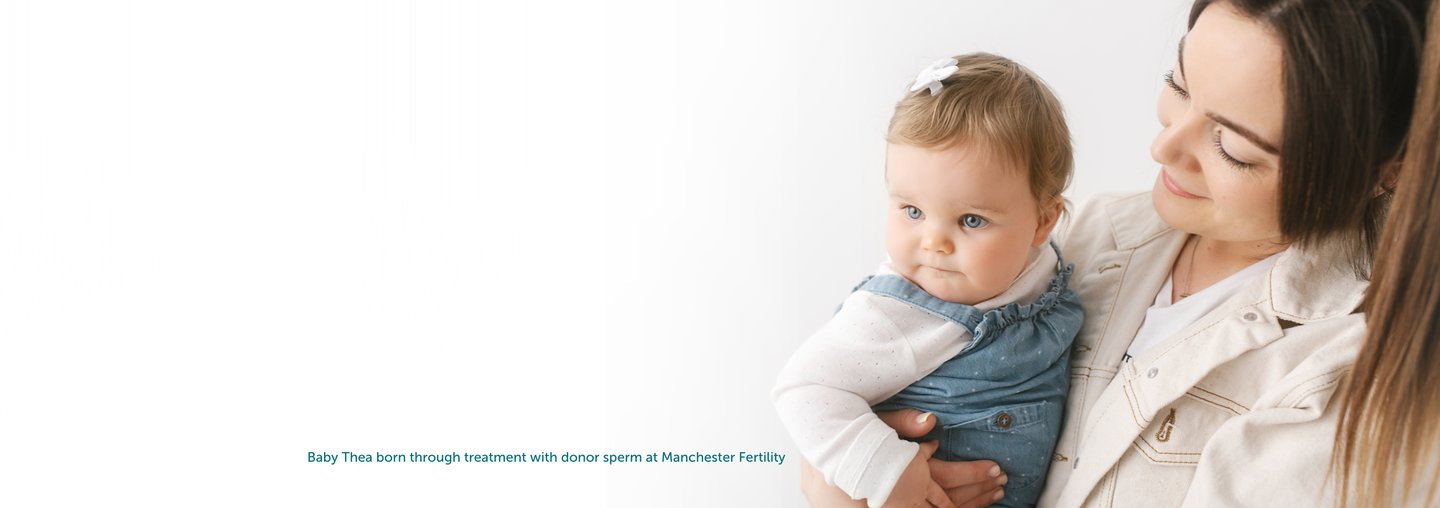 Baby Thea born through donor sperm treatment with Manchester Fertility