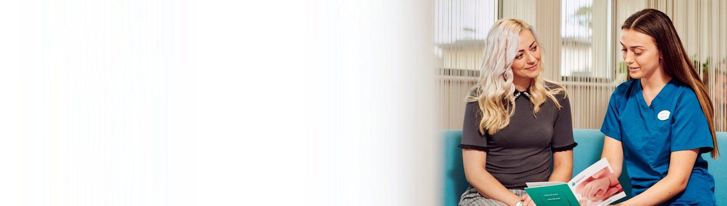 Lady talking through egg donation process