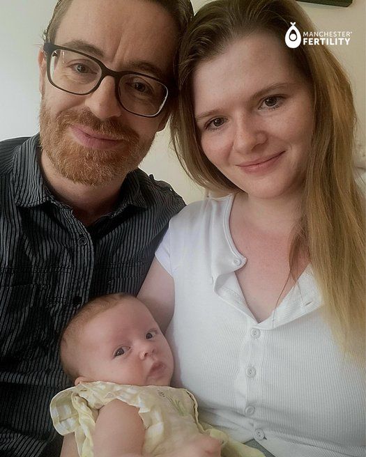 Baby Emma with parents