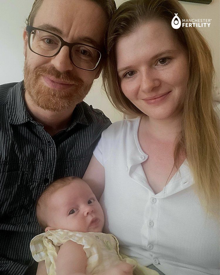 Baby Emma with parents