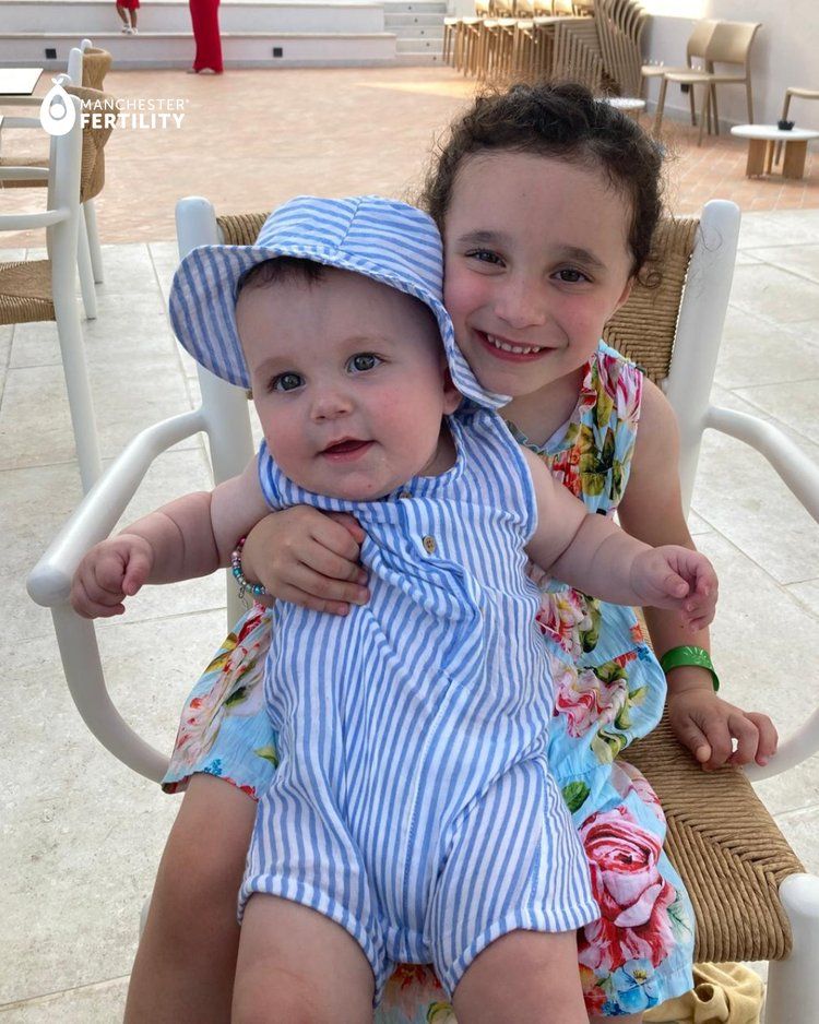 Baby Kit with his big sister Florence