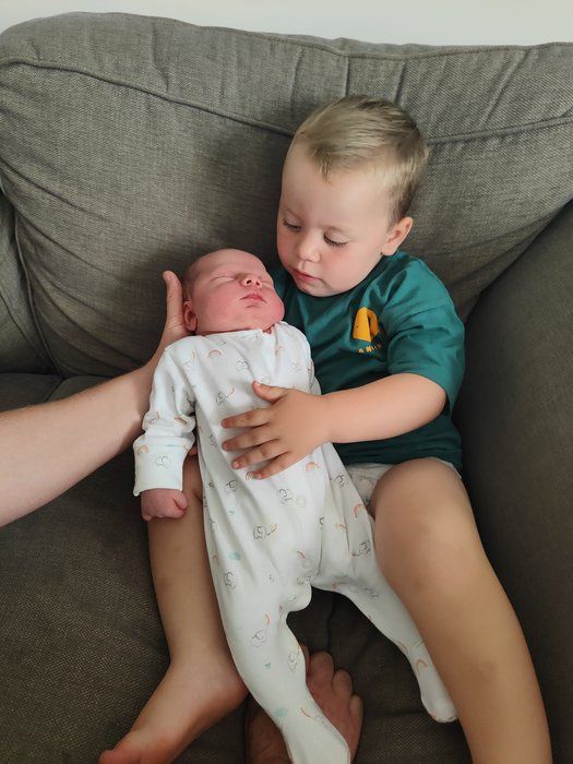 Baby Harry and his big brother Jack