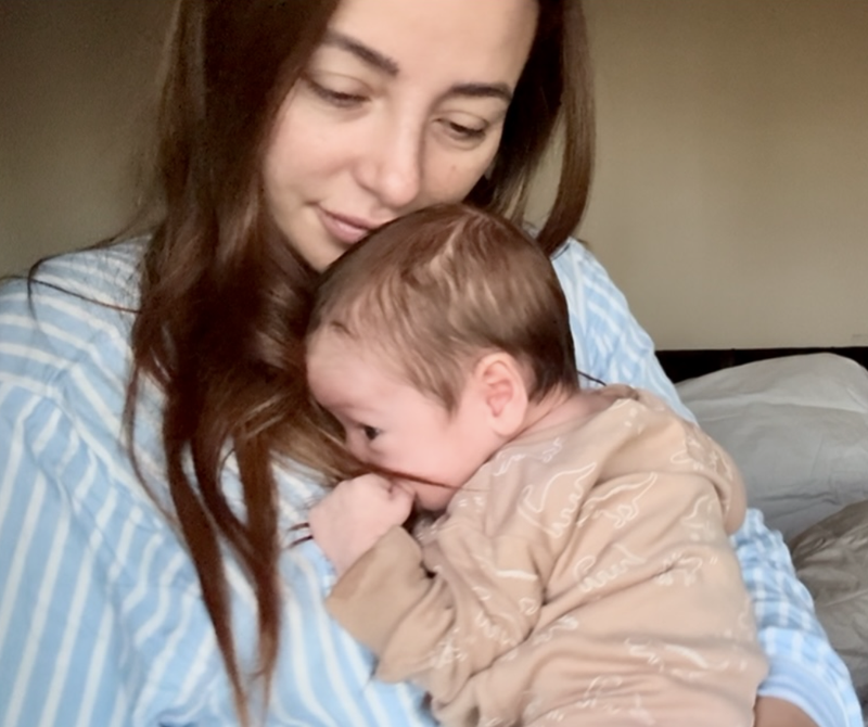 Baby Emilio with mother born through Manchester Fertility