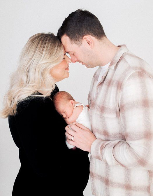 Baby Albie with parents born through Manchester Fertility