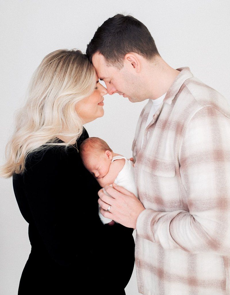 Baby Albie with parents born through Manchester Fertility