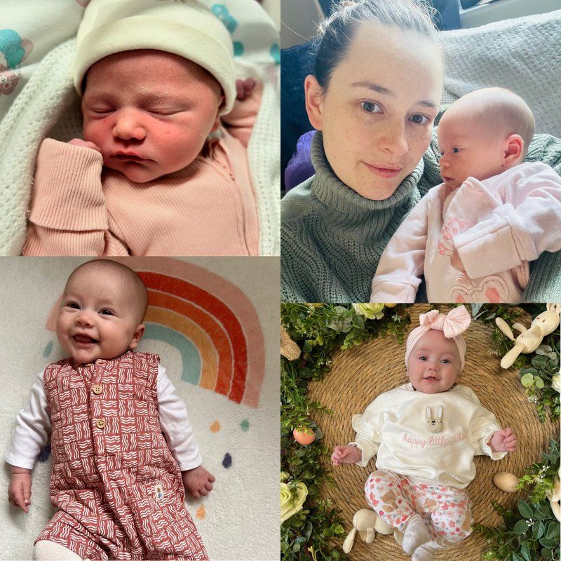 Baby Olivia with solo Mum
