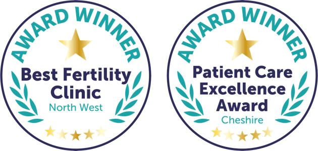 Manchester Fertility was awarded Best Fertility Clinic in North West England, and a Patietn Care Excellence Award for Cheshire